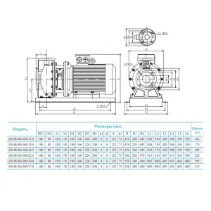 Консольно-моноблочный насос CNP ZS100-80-160/11SSC (ЦНП) Консольно-моноблочный насос CNP ZS100-80-160/11SSC (ЦНП)