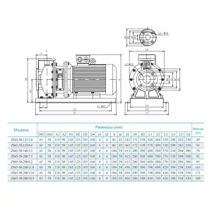 Консольно-моноблочный насос CNP ZS 65-50-200/7,5 SSC (ЦНП) Консольно-моноблочный насос CNP ZS 65-50-200/7,5 SSC (ЦНП)
